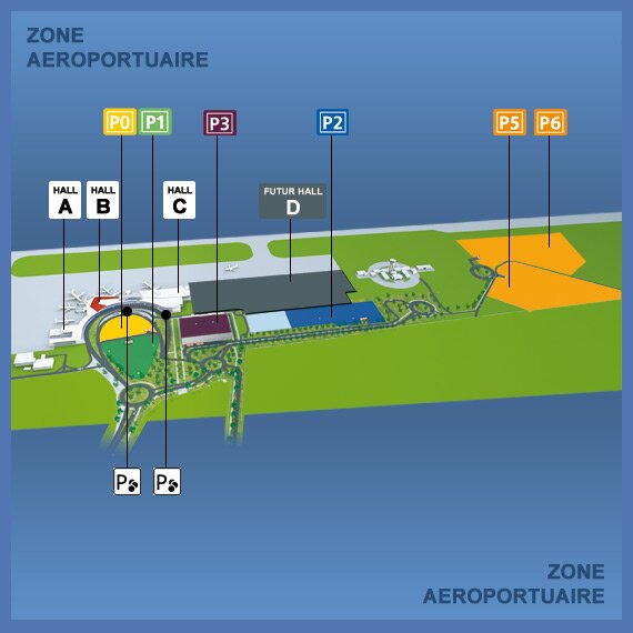 layout of Toulouse Airport